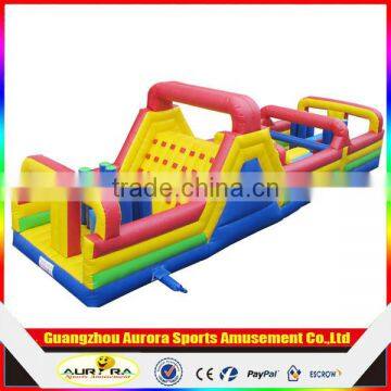 2016 Combo,Castle Type and PVC Material giant inflatable bouncy obstacle course