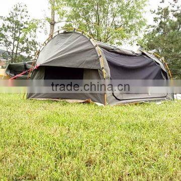 Double Swag Dome Tent with Aluminium Poles for Camping Fishing Canvas Hoop