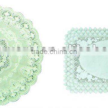 Hot lace sale color printing eco-friendly plastic placemat table mat