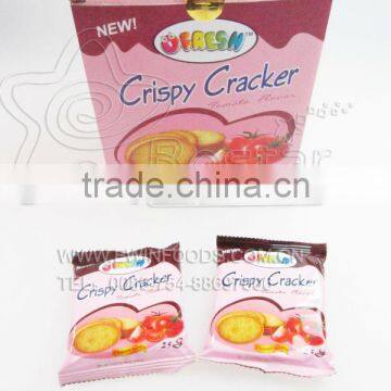 Delicious Snack !!! Big Round Biscuit Various Flavours Crispy Cracker photo-3