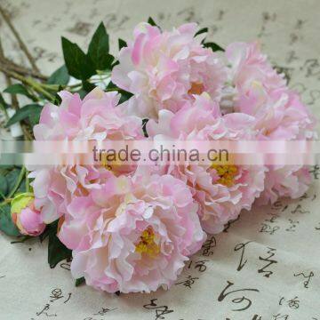 artificial flower real touch peony china silk flowers wholesale flower head