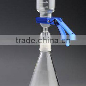 Borosilicate glass filtration set, vacuum filtration apparatus