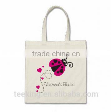 custom printed name brand cotton tote bag kids named library bags