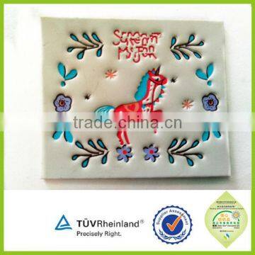 Garment pu leather label/leather patch/leather label for jeans