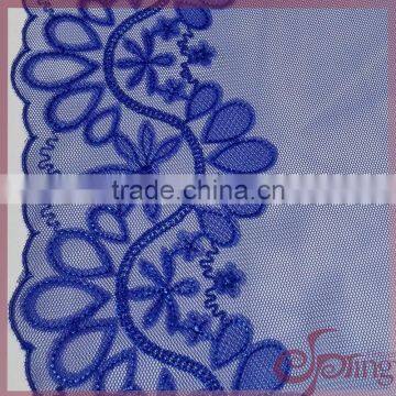 Blue Flower and Balloon Guipure Embroidery Design Lace Fabric for Dress/blouse/cardigan/wedding Dress photo-4