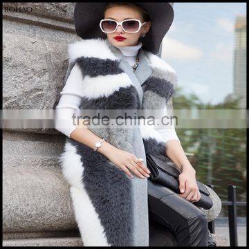 High Quality OEM Winter Faux Fur Vests For Women Fashion