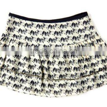 Pleates Short Ruffle Print Elegent High Quality Garment Factory Corset Tutu Skirt photo-2