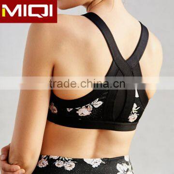 2017 Professional OEM ODM Manufacturer sublimation sports bra for gym wear ladies sports bra