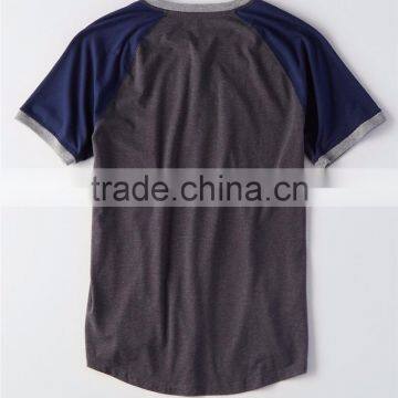 MGOO Factory Supplied Three Button Collar Dry Fit T-shirt Mens Curved Hem Plain T Shirts photo-5