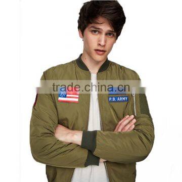 Best Selling Men's Patch Jacket Bomber Jacket Custom Men's Clothing photo-3