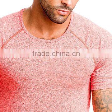Raglan Sleeve Custom Printed Fitness Shirts , Gym Fitted t Shirt photo-3