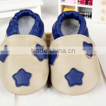 Durable genuine leather unsex star shoes for kids