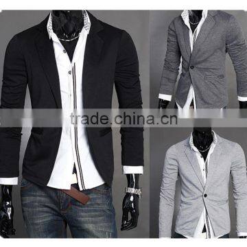 Latest Hot Sale England Style Fashion One Button Design Slim Men Jersey Casual Blazer photo-5