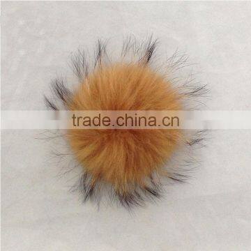 Myfur Wonderful Full Round Real Raccoon Fur Made Dyed Wholesale Fur Pom Poms photo-4