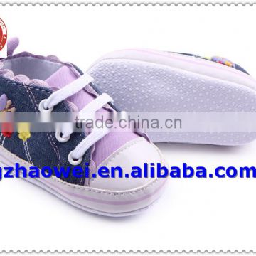 Flower Embroidered Ruffles Mori Baby Girl's Shoes photo-2