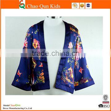 2017 Ehinic Sunscreen Clothing Girls Flower Cardigan Design Salwar Kameez for Children