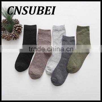 Wholesale Autumn Winter Socks Men Solid Color Business Socks Men Socks Manufacurer photo-6