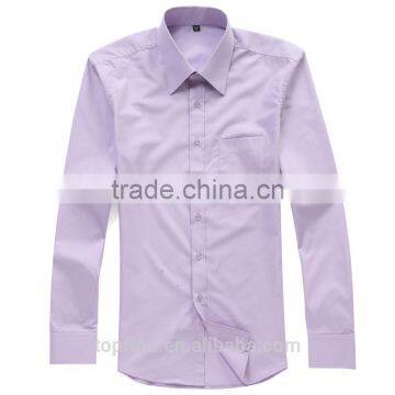 Customise High Quality Classic Italian Solid Color Dress Uniform Beautiful Men's Shirt photo-2