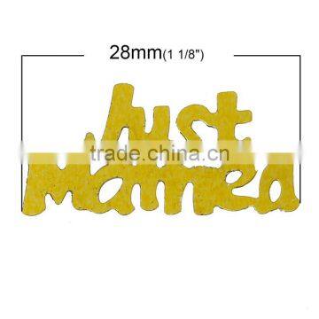Pvc Confetti Party Decorations Wedding Alphabet "Just Married" At Random photo-2