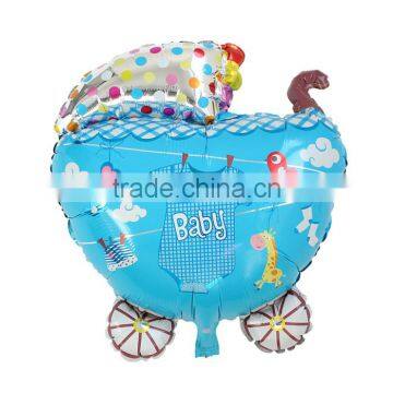 Party Supplies Party Decorations Baby Carriage Multicolor Clothes Pattern Baby Shower Decoration Aluminium Foil Balloon