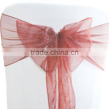 Factory Supply 18x 275cm ORGANZA SASHES CHAIR COVER BOW SASH WIDER SASHES FOR A FULLER BOW photo-5