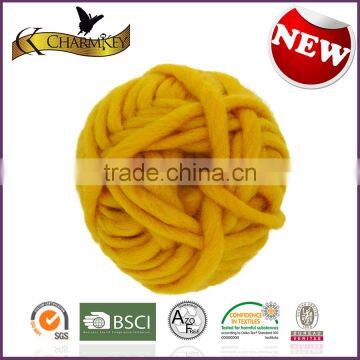 Charmkey Hot Sale Thick Knitting Yarn Acrylic Polyester Blended Yarn for Scarf Knitting photo-2