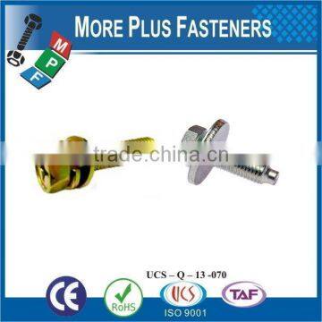 Taiwan M5-0.8 x 16mm DIN 7985 Phillips Drive Pan Head Grade A2 Stainless Steel Machine Screw M3 M12 With Double Lock Washer photo-6