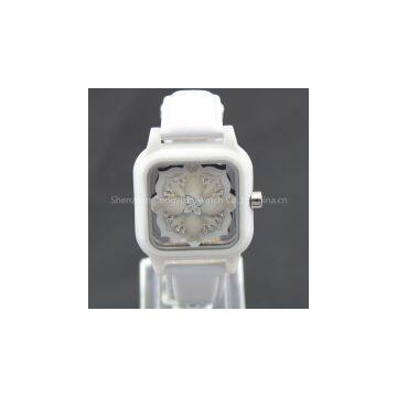 2014 Fashion Ceramic Ladies Wrist Watch Express Made in China Japan Movt Quartz and Genuine Leather Bracelet photo-2