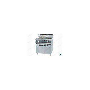 Floor Type Double Tank stovetop deep fryer For buffets , fast food