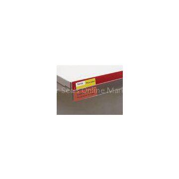 custom extruded plastic profiles PVC data strip for supermarket display shelf