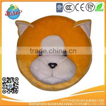 stuffed polyester dog animal shaped pillow