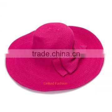 Fashion design customized plain color straw cowboy hat