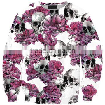 Custom sublimation flower sweatshirt for women