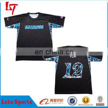 Ditigal Printing New Style T-shirts Custom Sublimation Full Dye Black Baseball Tops/jerseys photo-3