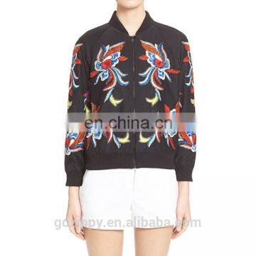 Embroidery Clothing Custom Bomber Jacket Woman photo-2