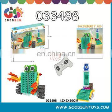 Creative intelligence R/C building blocks for boy r/c blocks radio control plastic robot building blocks for sale