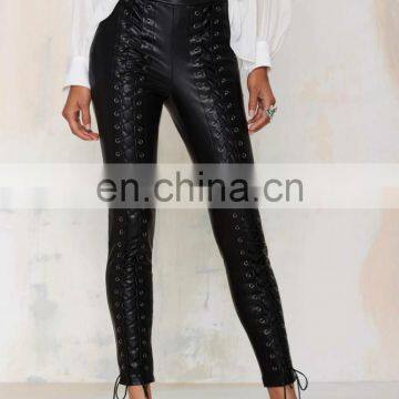 2016 Fashion Cheap Long Blouse Black Pants/New Style Of Ladies Pant