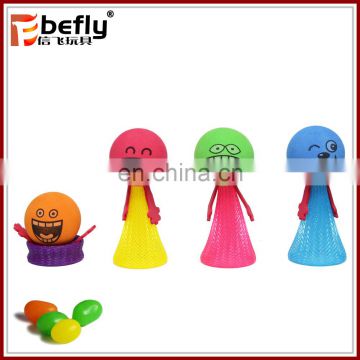 Funny spring fidget promotional toy with candy