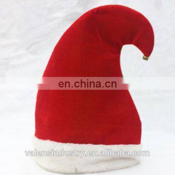 Yiwu China Novelty Funny Crazy Decorated Velvet Santa Claus Christmas Elf Hat Clown Carnival Hat