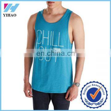 Dongguan Yihao Men Clothing 100%cotton Sleeveless Shirts Gym Mens Tank Top Singlet Sport Vest,top Selling Products