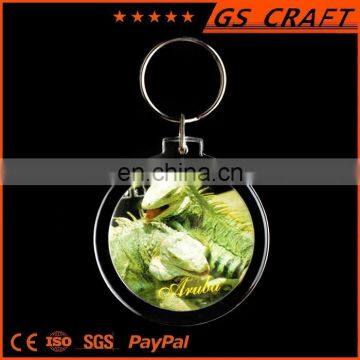 OEM environment friendly wholesale round key chain