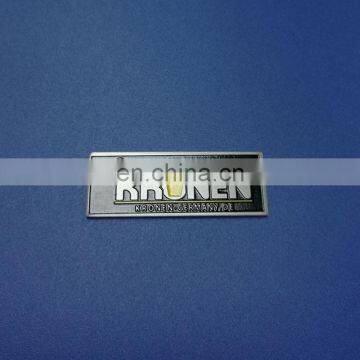 custom aluminum metal nameplate brand logo