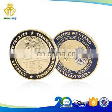 High Quality Custom Casino Challenge Coin in Velvet Gift Box