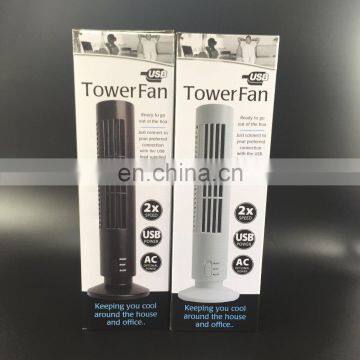 USB Tower Fan on Desk USB Mini Desk Fan