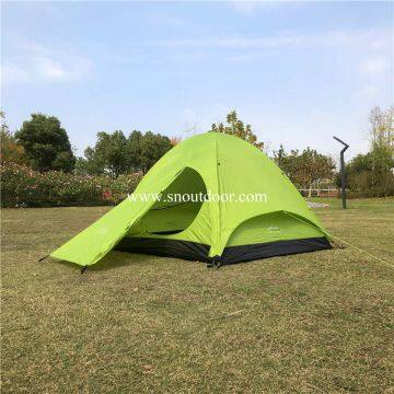 3 Person Camping Tent Double Layer Backpacking Tents Aluminium Pole Taped Seams Easy Pitching