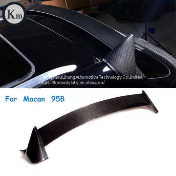 KM for Porsche Macan 95B 2014-2018 carbon fiber roof spoiler top wing rear spoiler