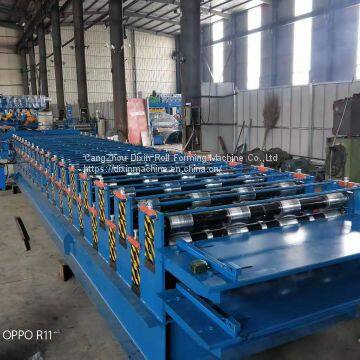Glazed Trapezoidal Sheet Roof Tile Wall Panel Roll Forming Machine Good Sale photo-5