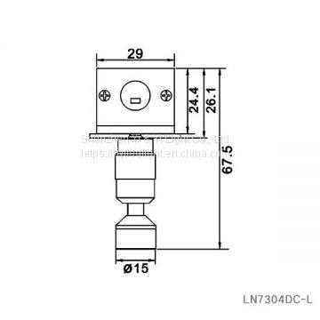 Aluminum DC12V Recessed 5W LED under Cabinet Spotlight Lamp
