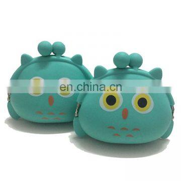 Customized Women Gentle Cartoon Piggy Coin Bank Case Metal Clip Silicone Wallet Purse photo-3