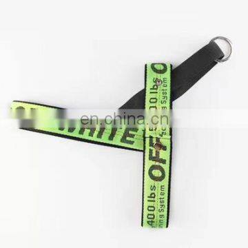 Fashion Brand Braid Letter Pet Collar Dog Collar Hauling Leash Harness Set